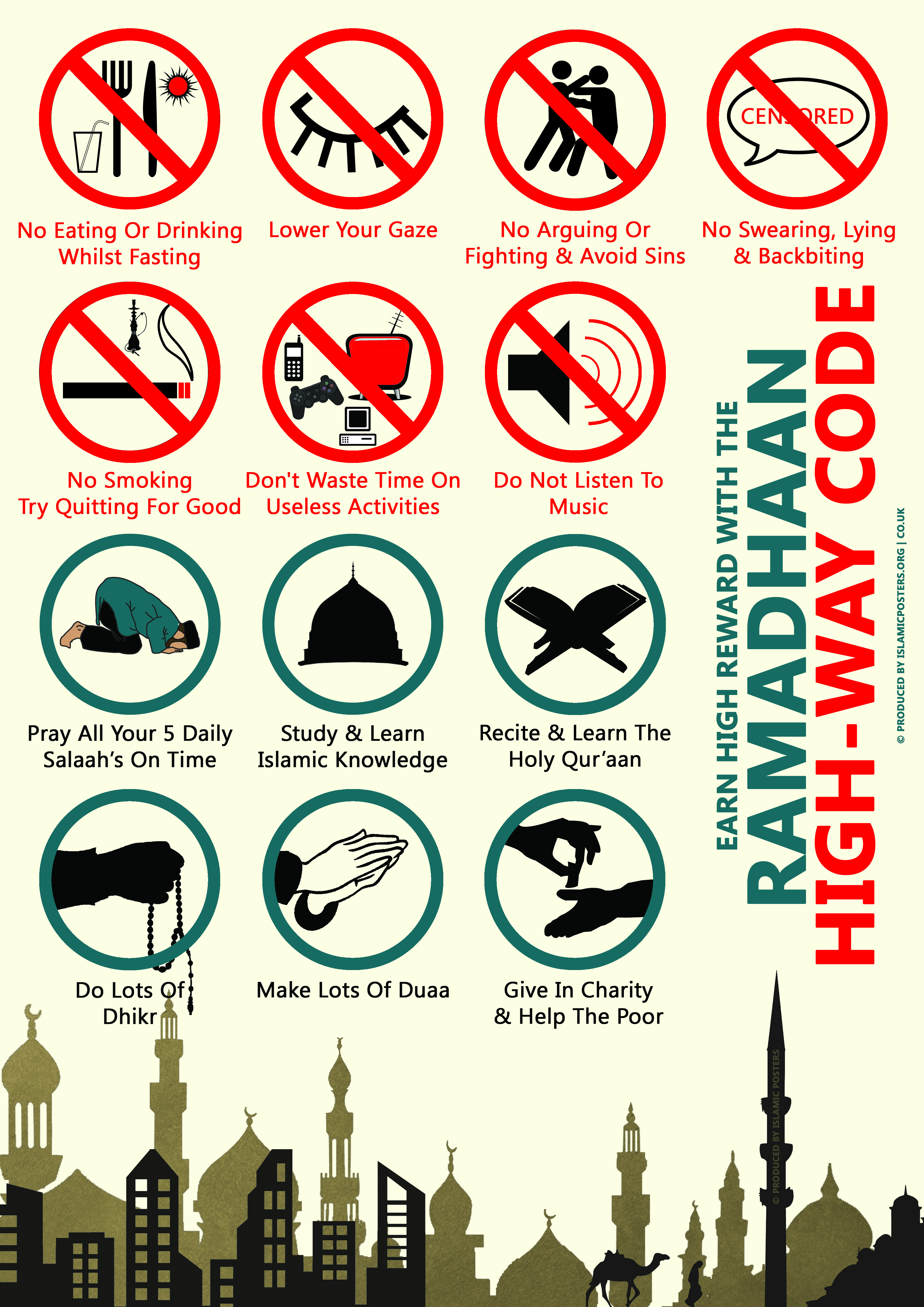 Download Islamic Posters: Prayer, Guidance, Alcohol, Music 