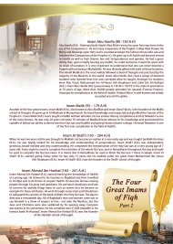 The Four Imams pt 2 - Imam Abu Hanifah, Imam Sha'fi, Imam Malik, Imam Ahmad ibn Hanbal